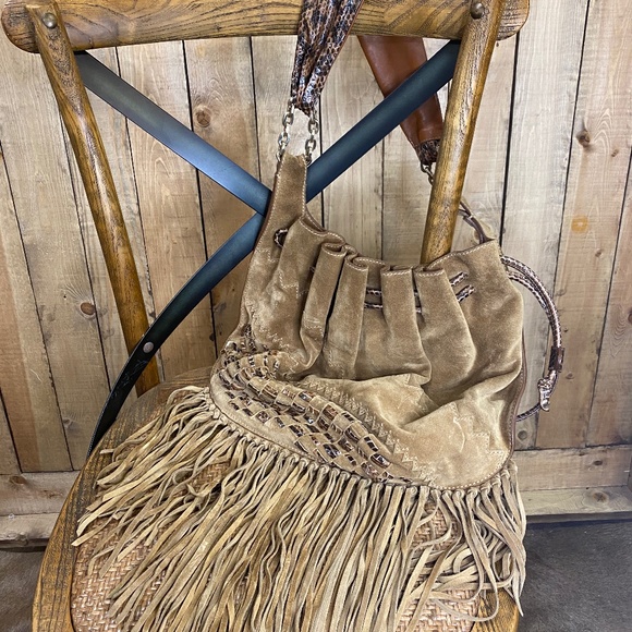 Jimmy Choo Tatum Fringe Suede Hobo Bag I ❤️ offers - Picture 5 of 16